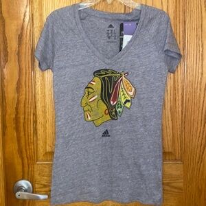 Hockey season is here! Adidas Chicago Blackhawks tee • women’s style